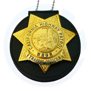 Logotipo de metal personalizado de fábrica certificada BSCI Pin 3D Polícia do exército Oficial de detetive Sheriff Security Cover Honor Umos Button Shield Badge