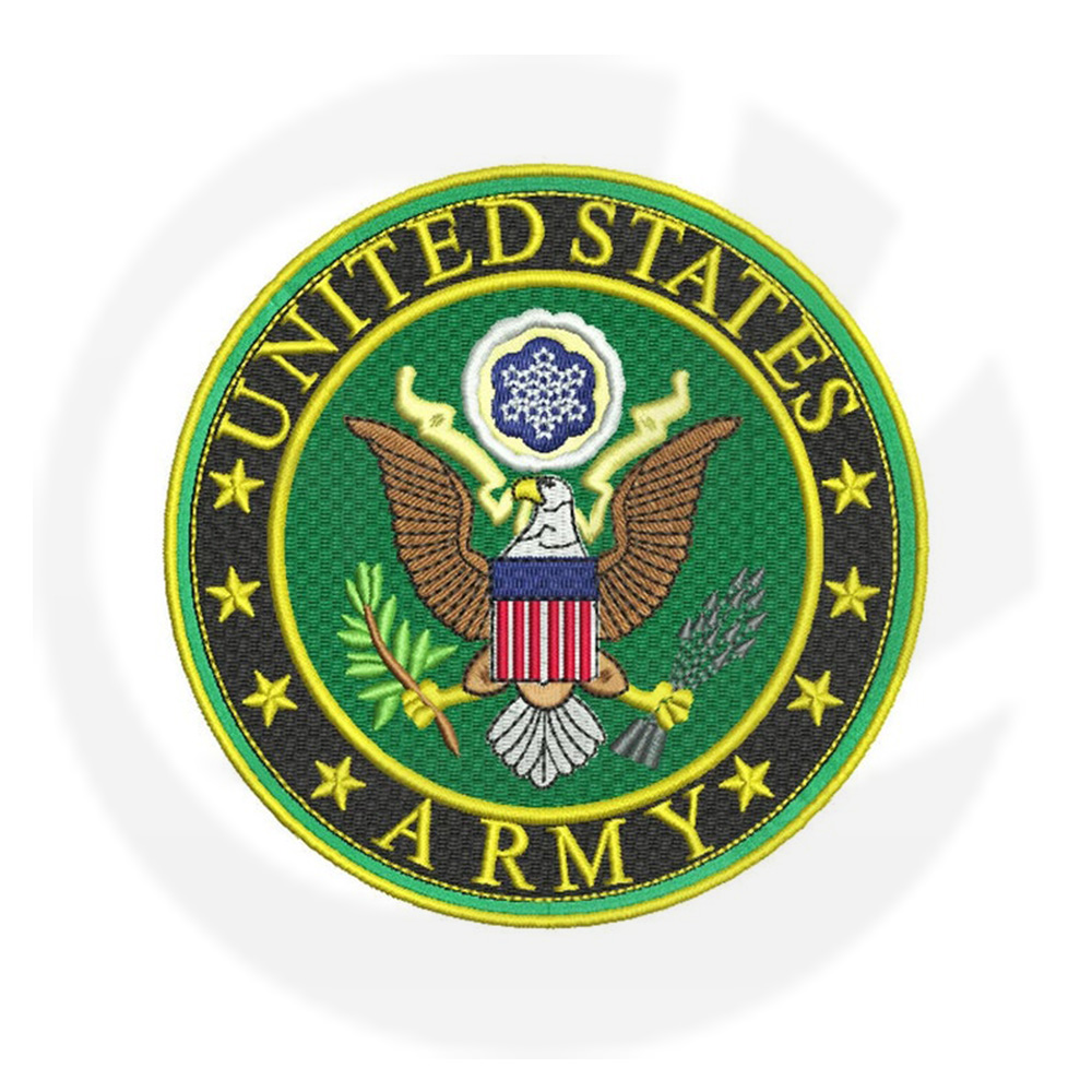 Patch bordado do exército uniforme militar